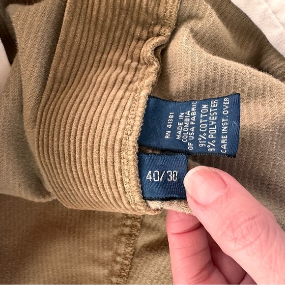 Ralph Lauren Vintage Men's Brown Corduroy Pants. Size 40/30 - Picture 6 of 9
